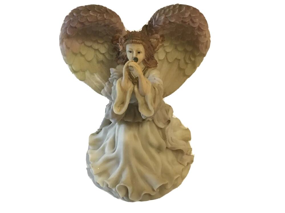 Herco Gift Professional Angel Figurine Playing Music Collectible Decor Statue
